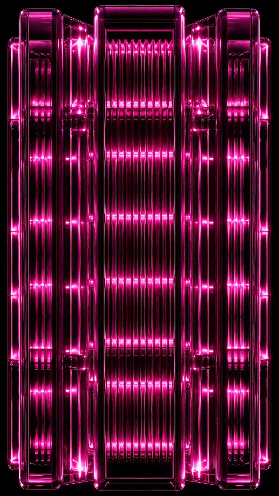 Abstract Neon Glass Tech - 4K Wallpaper