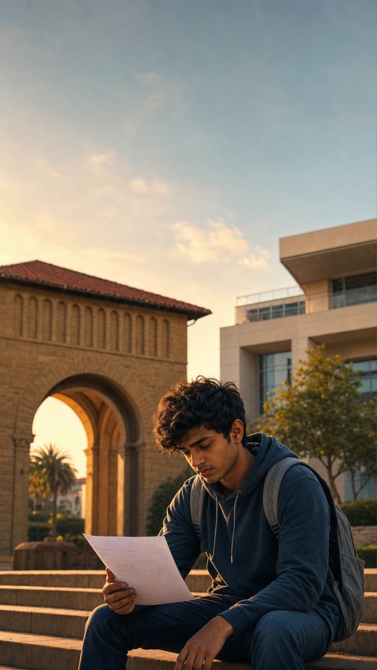 JEE Score versus Stanford Caltech - 4K Phone Background