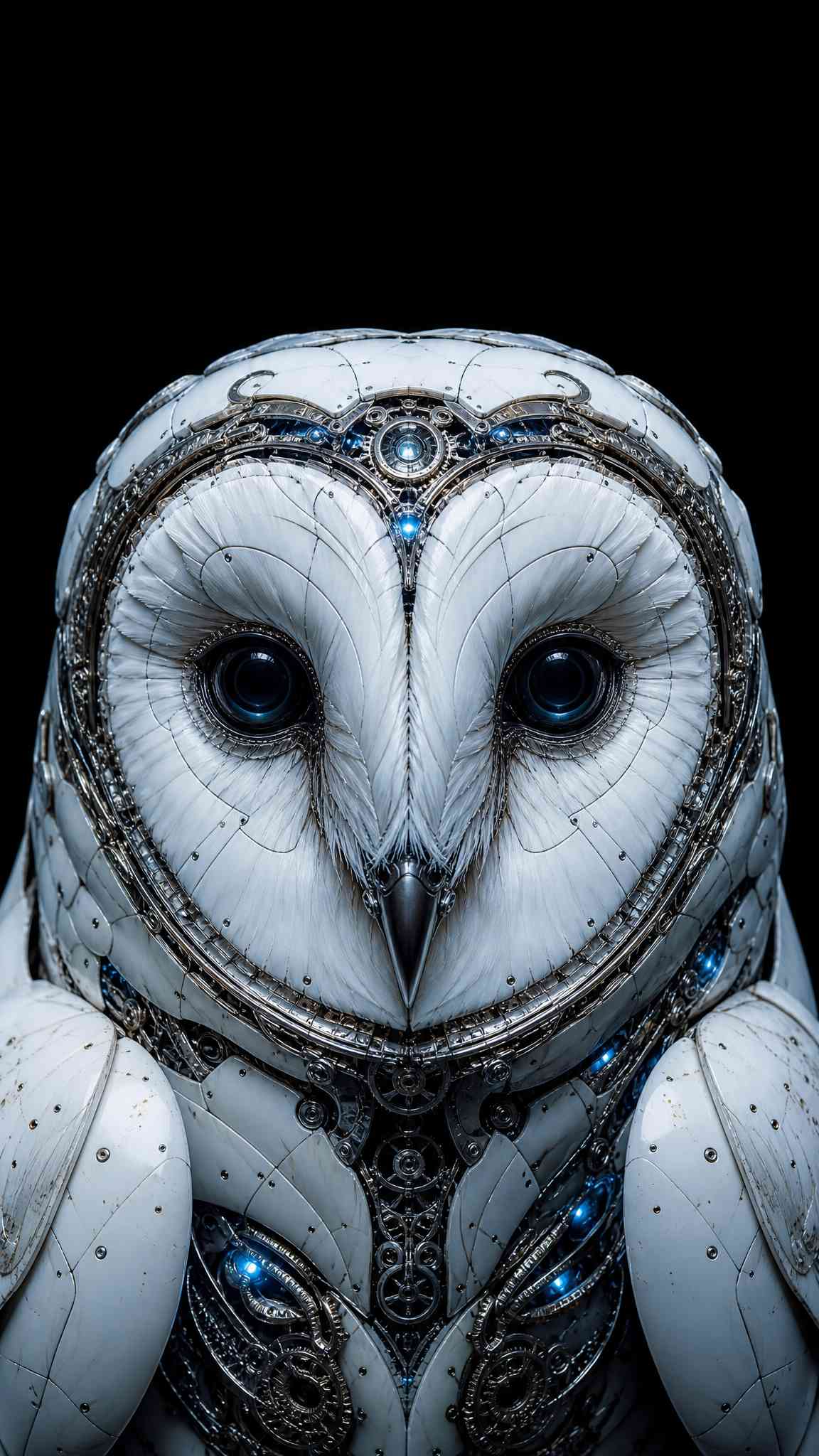 Fondo de Pantalla Búho Cibernético 4K