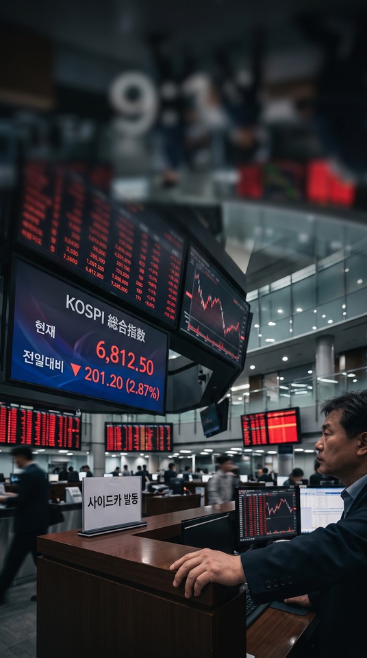 KOSPI 股市波動 - 4K手機桌布