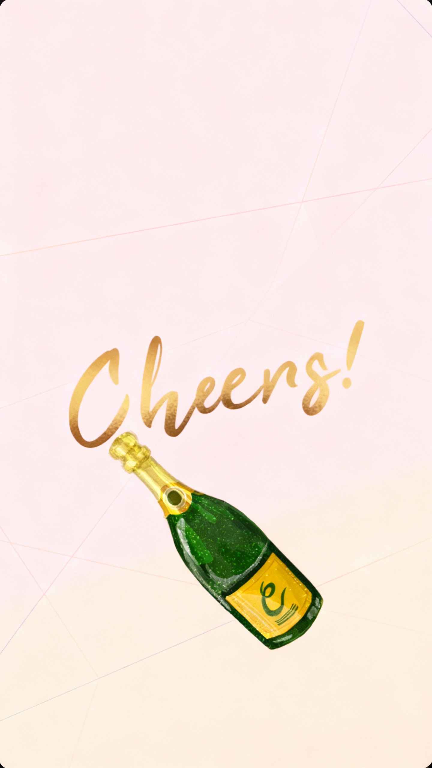 シャンパン Cheers! - 4K おしゃれ壁紙