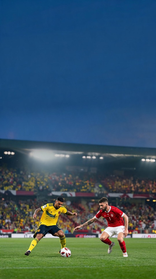 Schweiz vs. Kolumbien - 4K Fußball Wallpaper