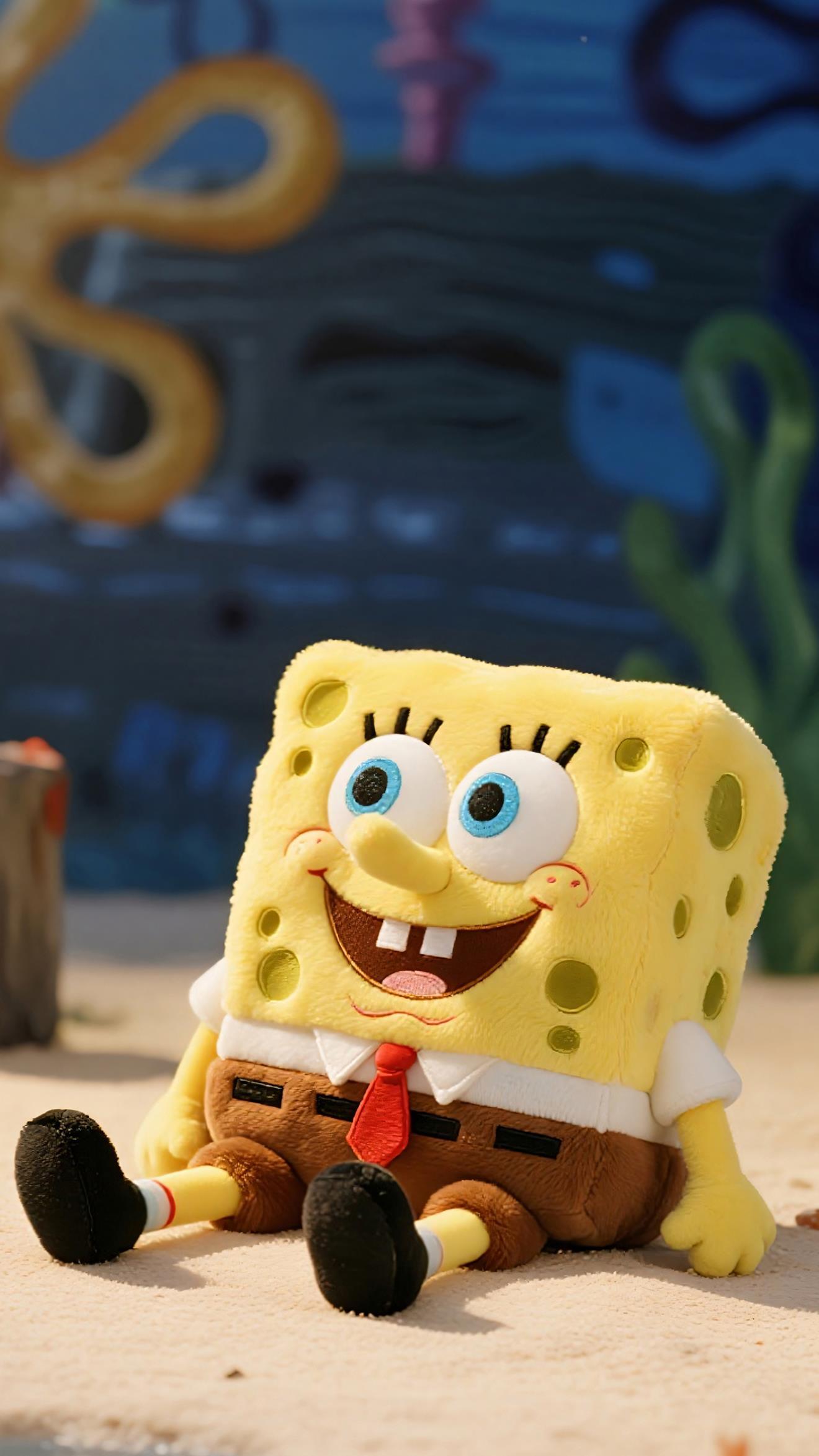 SpongeBob Plüsch - 4K Handy Wallpaper