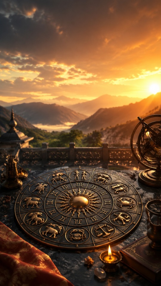 ज ल ई (July) Astrology & Zodiac Scene - 4K Wallpaper