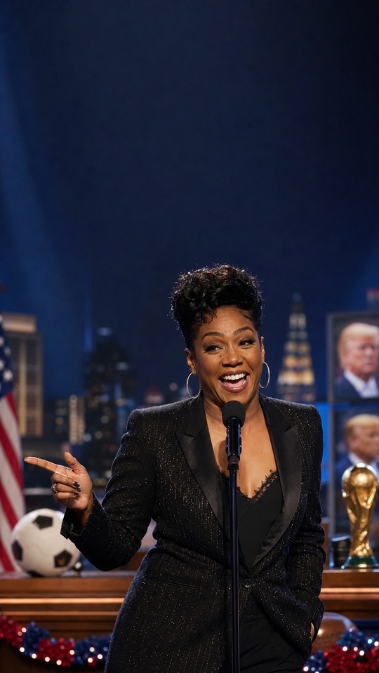 Tiffany Haddish Kimmel Guest Host - 4K Phone Wallpaper