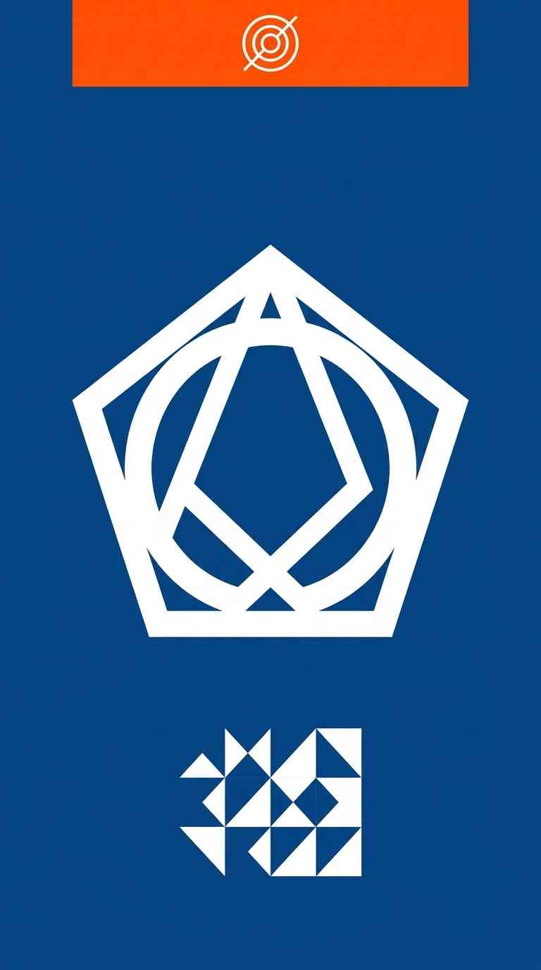 Blue Lock Geometric Logo - 4K Wallpapers