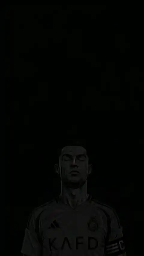 Cristiano Ronaldo Al-Nassr Minimalist Dark - Live Wallpaper