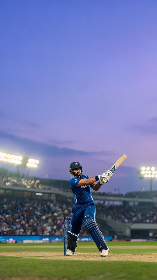Ishan Kishan (इर ण) Cricket Action - 4K Wallpaper