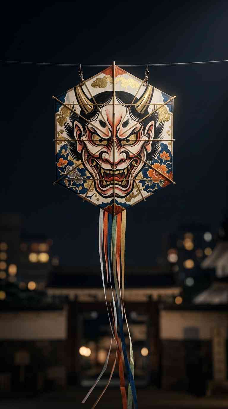 한냐 가면 연 - 4K 배경화면