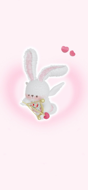 Amor Hase Herz - 4K Handy Wallpaper