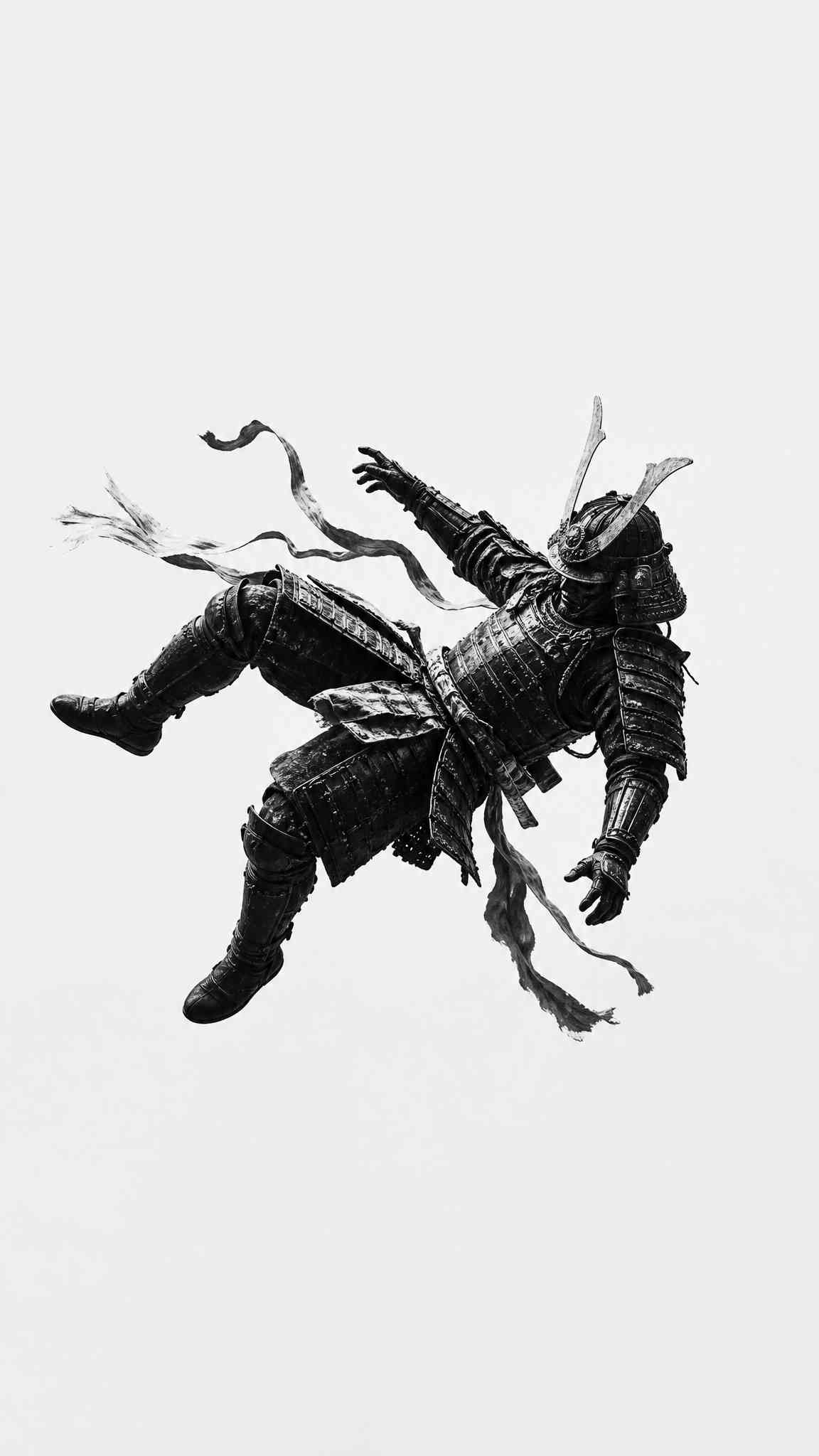 Epic Samurai Ghost 4K Phone Wallpaper