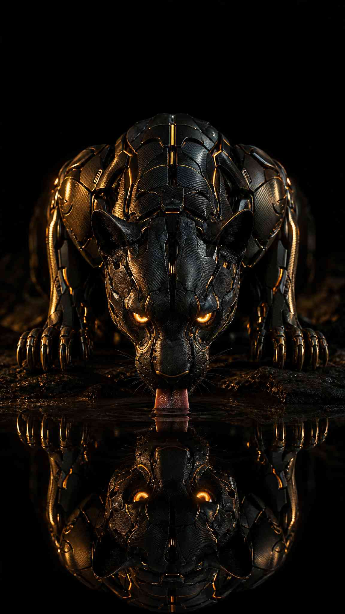 Futuristische Black Panther 4K Wallpaper