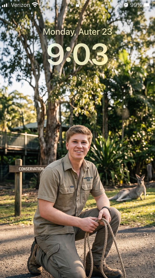 Robert Irwin Australia Zoo Portrait - 4K Phone Wallpapers