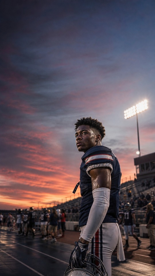 All American Cinematic Footballer - 4K Wallpaper