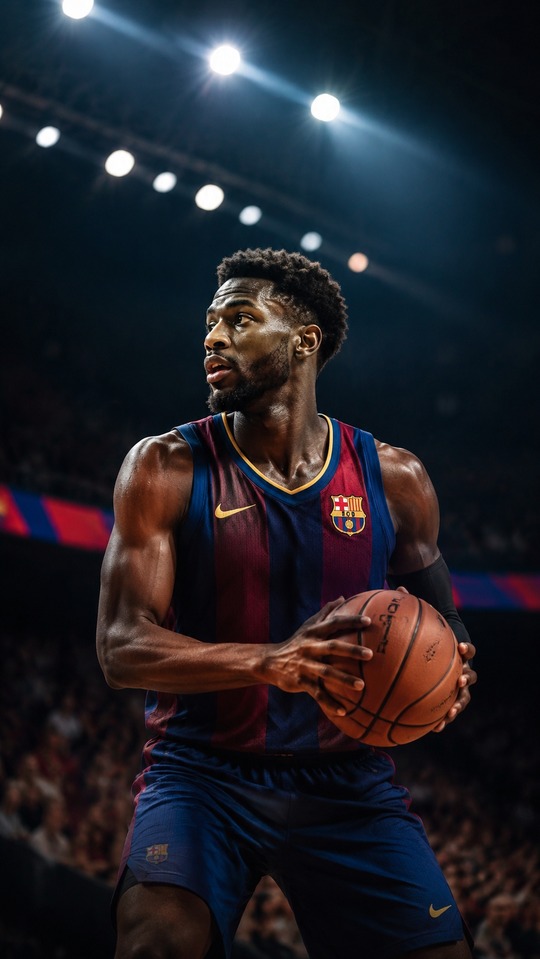 Stanley Umude FC Barcelona - 4K Basketball Wallpaper