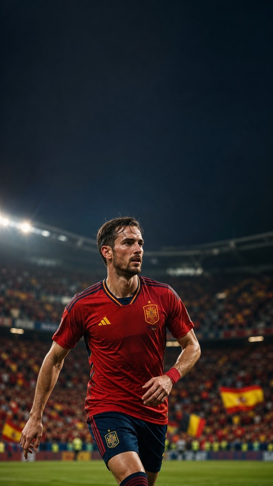 Fabián Ruiz Spain Football Background - 4K Phone Wallpaper