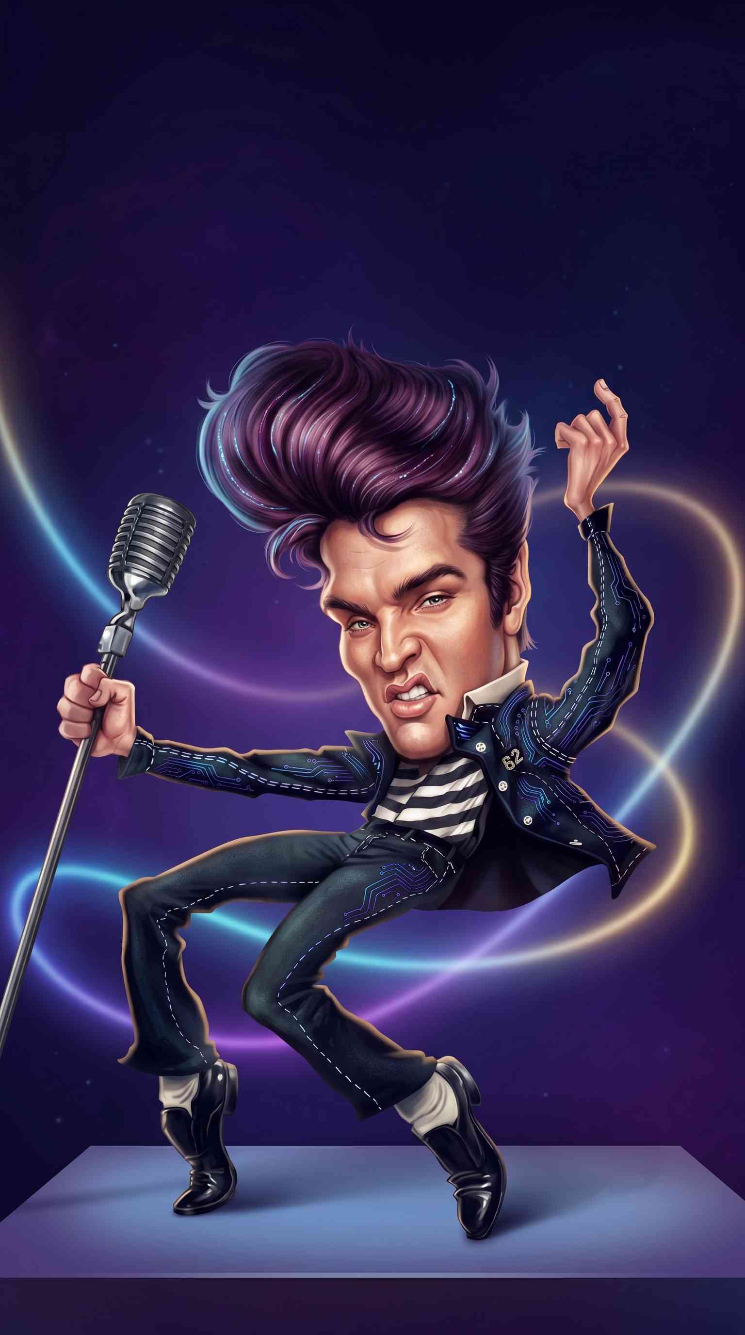 Elvis Presley Arte Digital - Fondos para Celular 4K