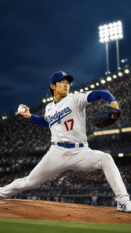 Shohei Ohtani No-Hitter Dodgers - 4K Wallpaper