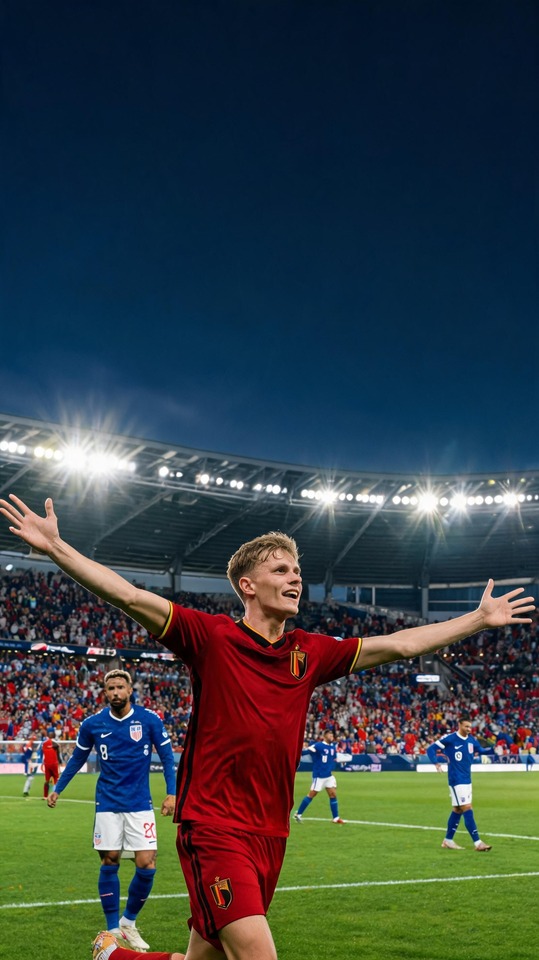 United States vs Belgium World Cup 2026 - 4K Phone Wallpaper