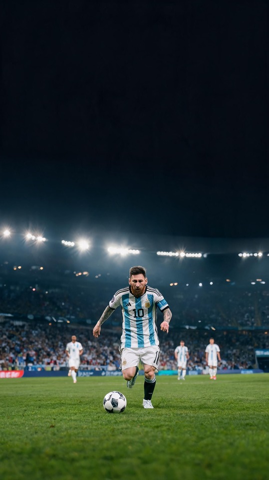 Argentina National Football Team Messi - 4K Wallpaper