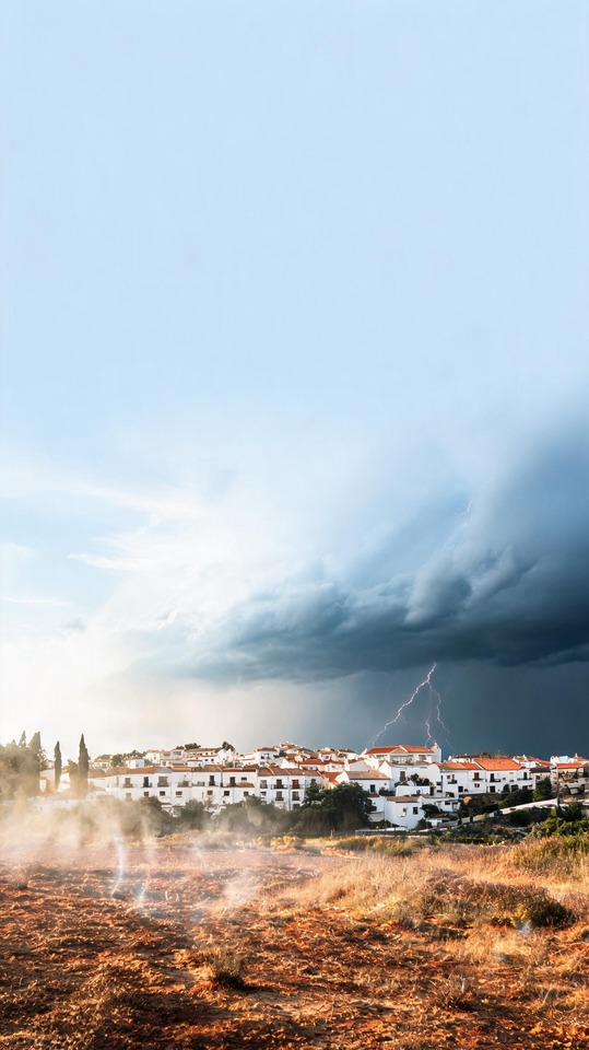 El Tiempo - Dramatic Storm Over Spain 4K Wallpaper