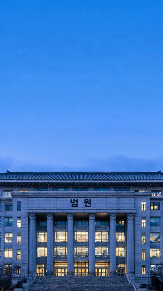 South Korean Courthouse (Beobwon) Architecture - 4K Background