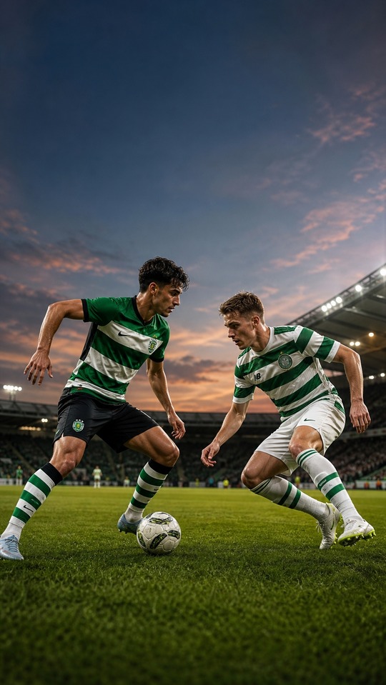 SCP vs Celtic Spiel - 4K Hintergrundbild