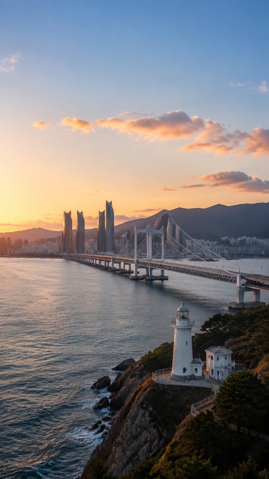 Busan Cityscape Gwangandaegyo - 4K Wallpaper