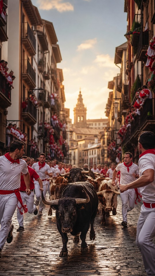San Fermin 2026 - Stierlauf in Pamplona 4K