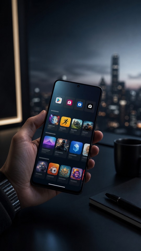 Iconos de Google Play Store - Fondo 4K para Celular