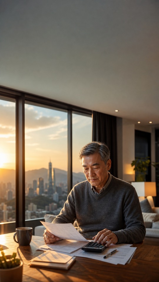 Pension Retirement Planning - 4K Mobile Background