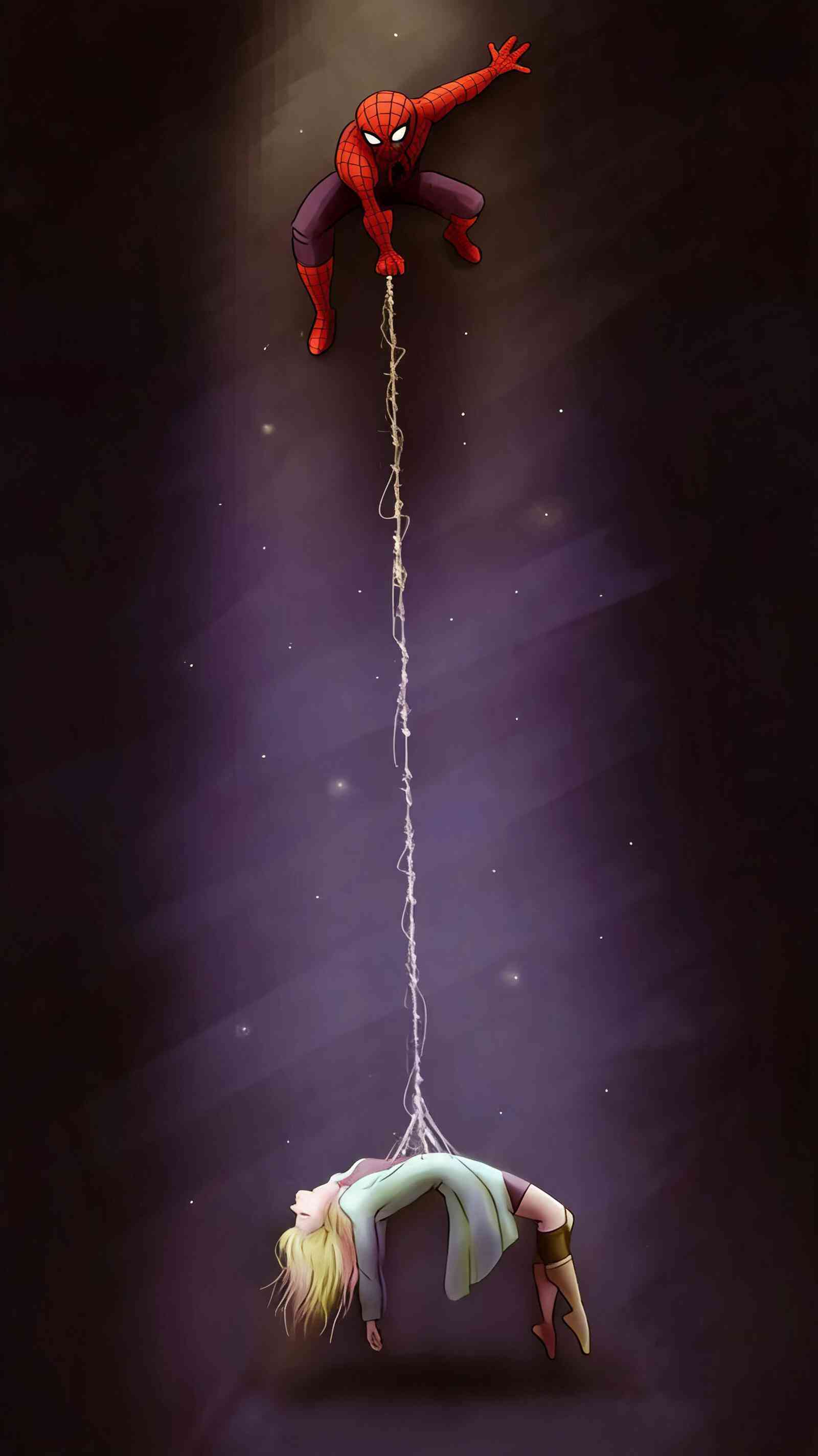 Spider-Man & Gwen Stacy 4K Mobile Wallpaper
