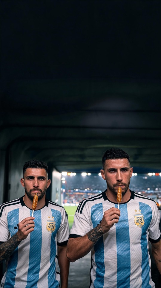 Leandro Paredes y Rodrigo De Paul - Fondo Argentina 4K
