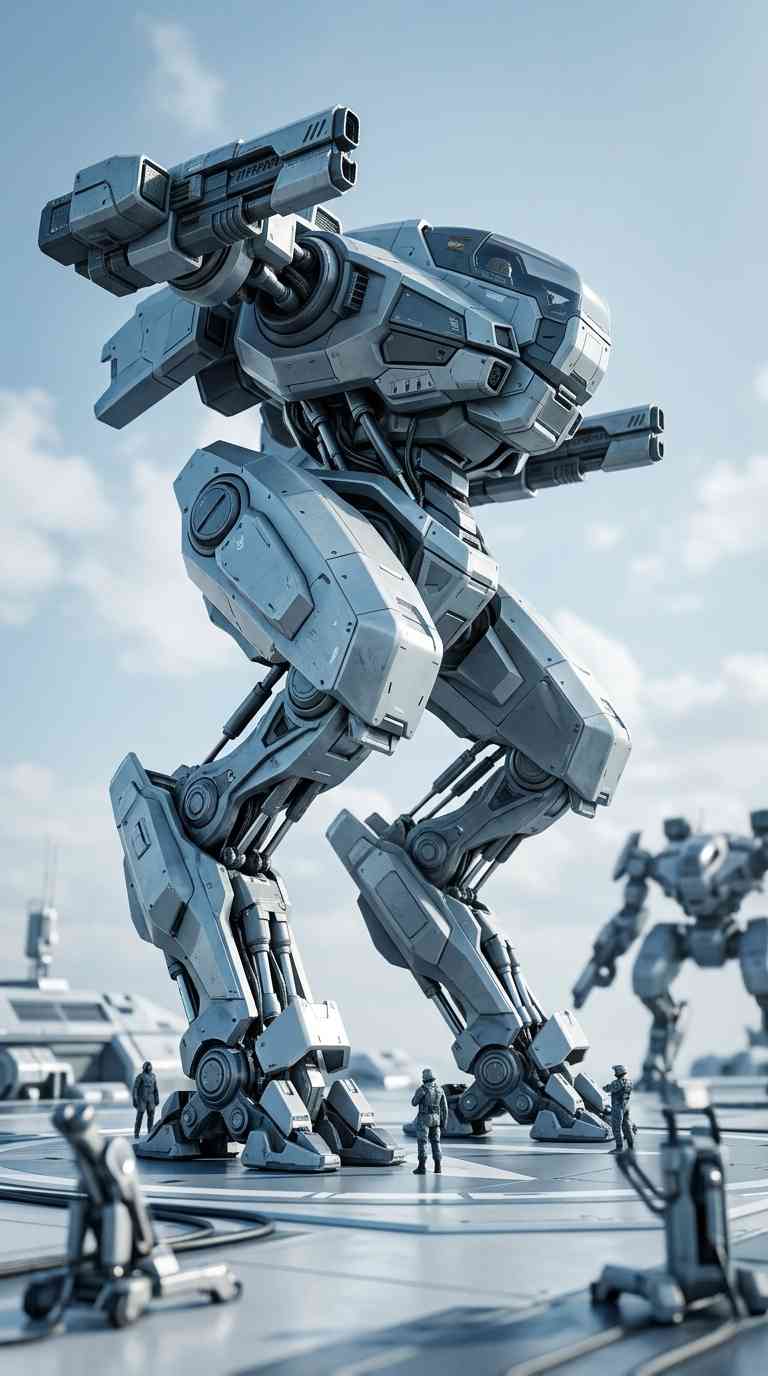 Robot Mecha de Combat - Fond d'écran 4K