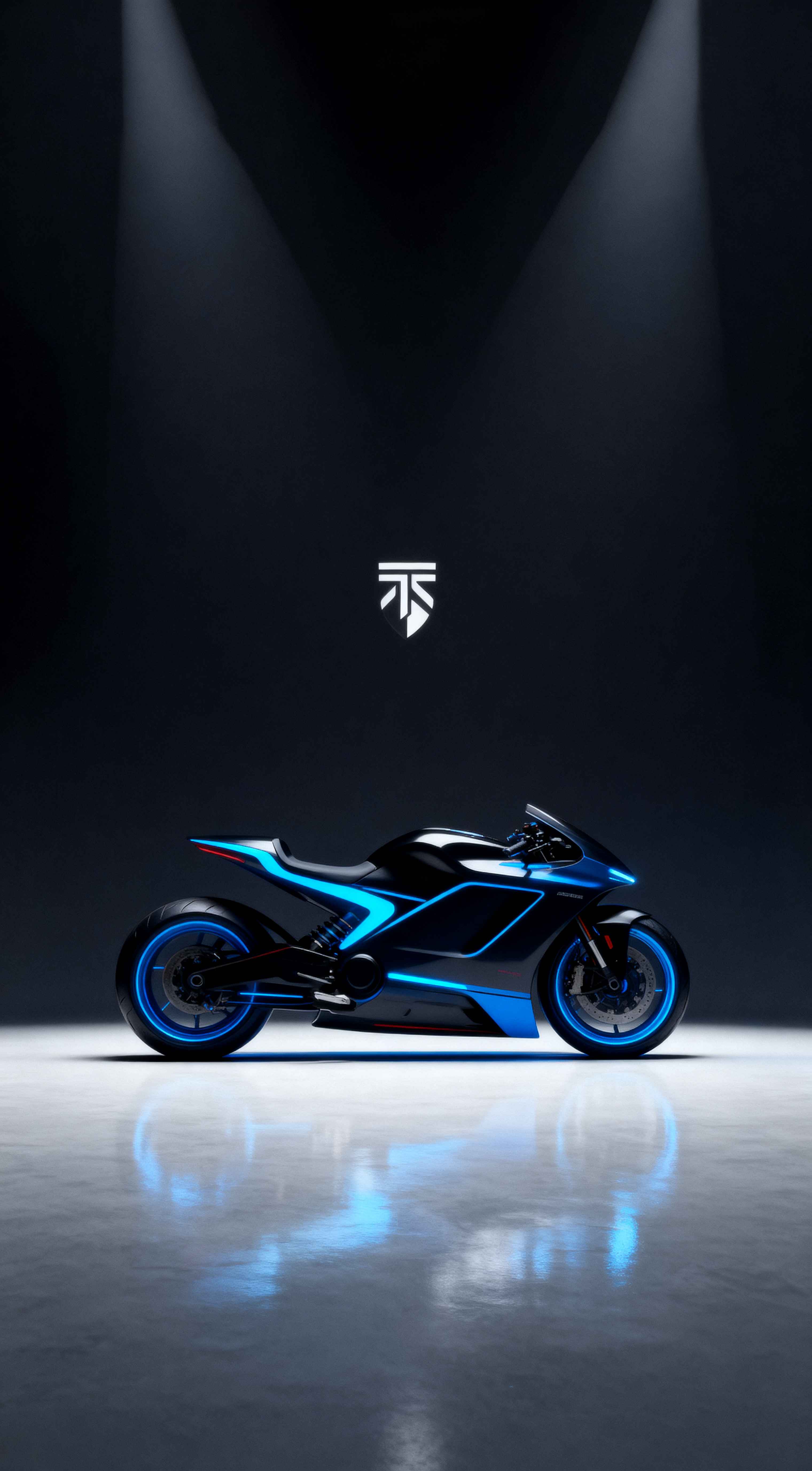 Moto Sportive Cyberpunk - Fond d'écran 4K
