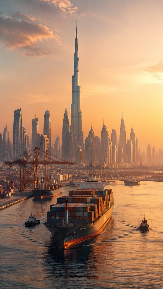 Port de Dubaï UAE - Fond d'Écran 4K