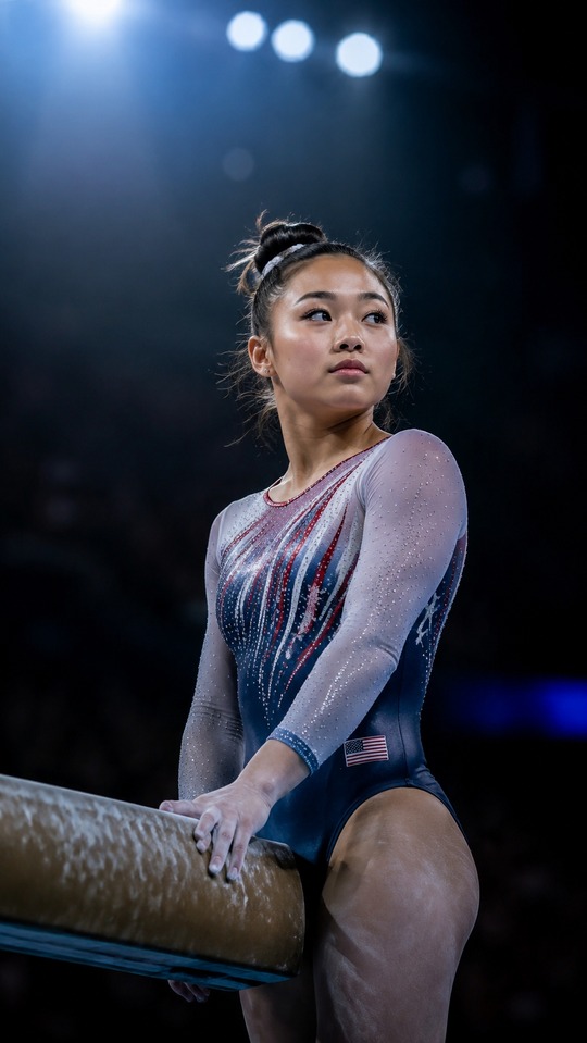 Suni Lee Team USA Gymnastics - 4K Mobile Wallpaper