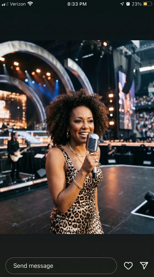 Mel B Spice Girls Performance - 4K Wallpaper