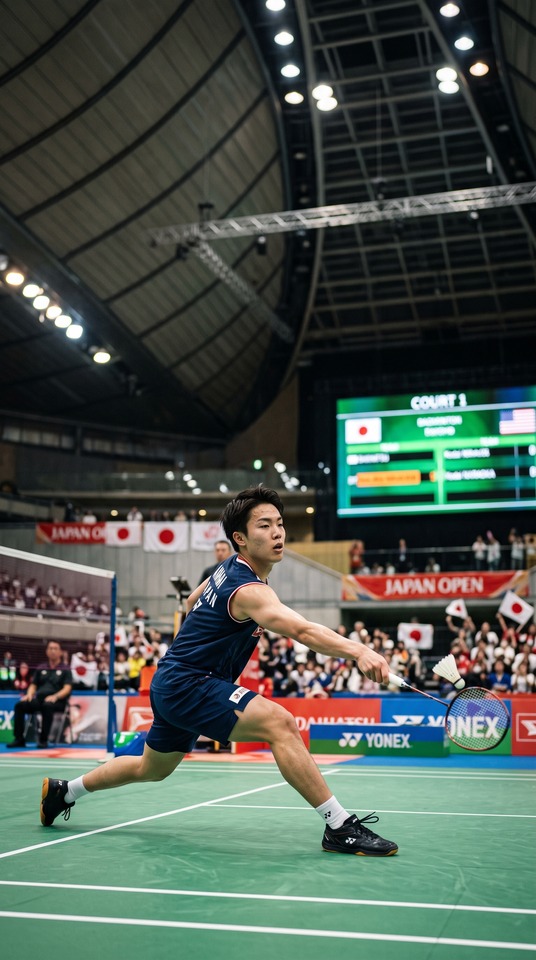 Sportsnavi Badminton Action - 4K Wallpaper