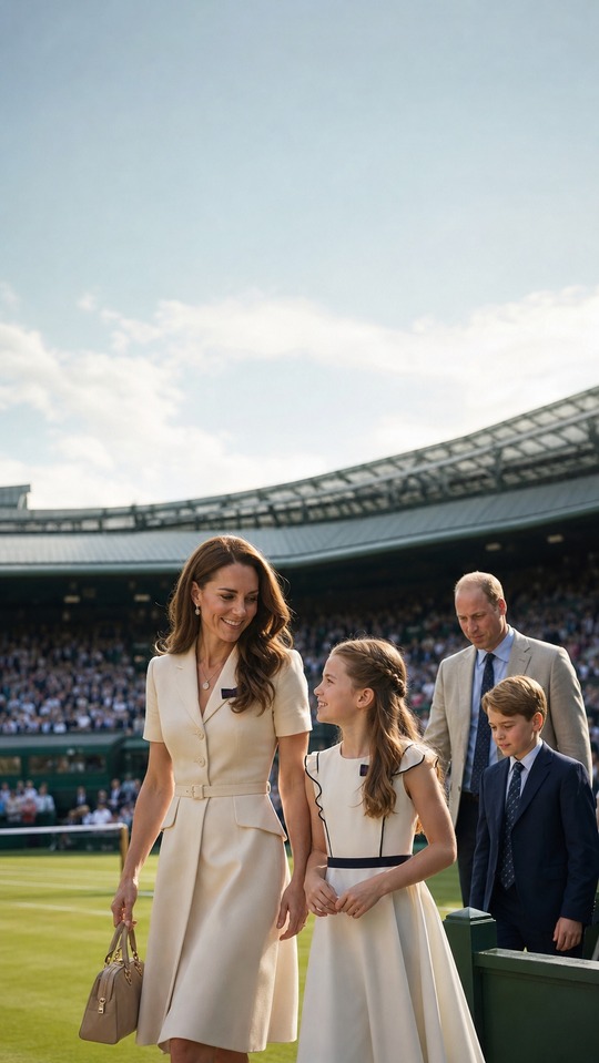 Kate Middleton Princess Charlotte Wimbledon - 4K Wallpaper
