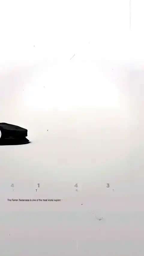 Minimalistischer Ferrari Testarossa - Live Hintergrundbild