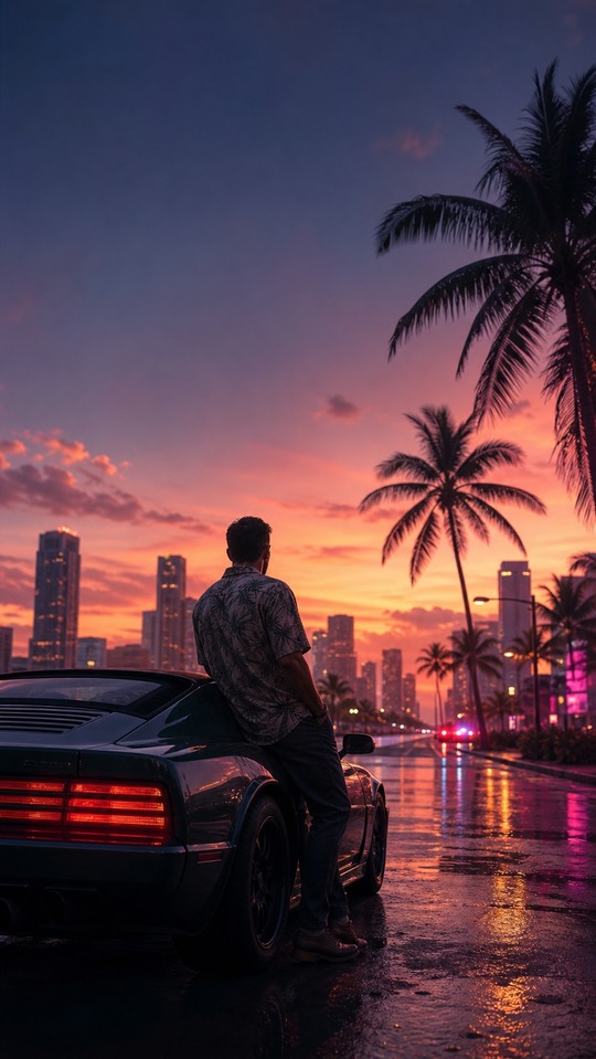 GTA VI Cinematic Realism - 4K Backgrounds