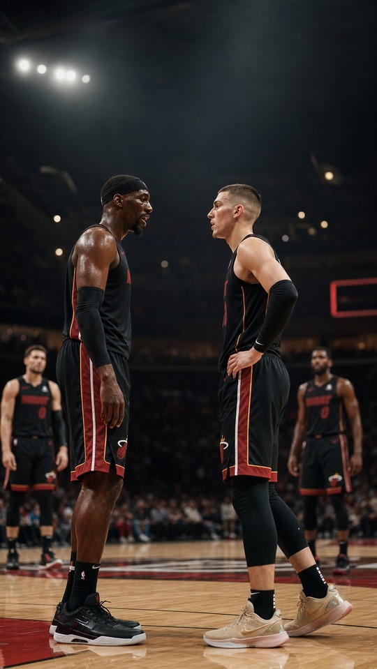 Bam Adebayo vs Tyler Herro - Fond d'Écran NBA 4K