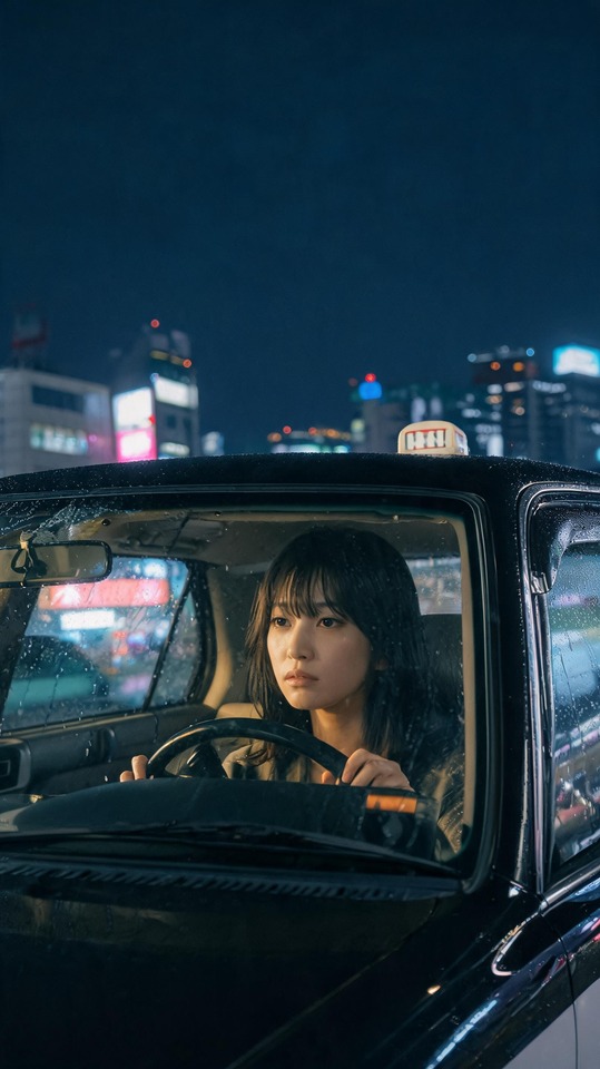 Kotone Furukawa - 4K Hintergrundbild Midnight Taxi