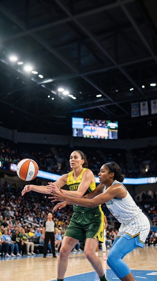 Storm vs Sky WNBA Action - 4K Hintergrundbild