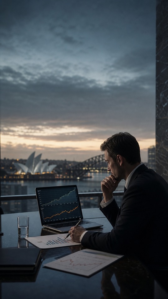 Australia Interest Rate Forecast Finance Scene - 4K Wallpaper