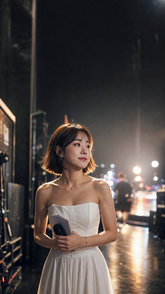 Lan Lan Elegant White Dress - 4K Phone Background