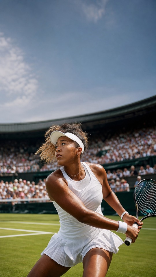 Naomi Osaka Wimbledon Tennis - 4K Mobile Wallpaper