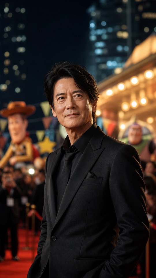 Toshiaki Karasawa Toy Story 5 Red Carpet - 4K Wallpaper