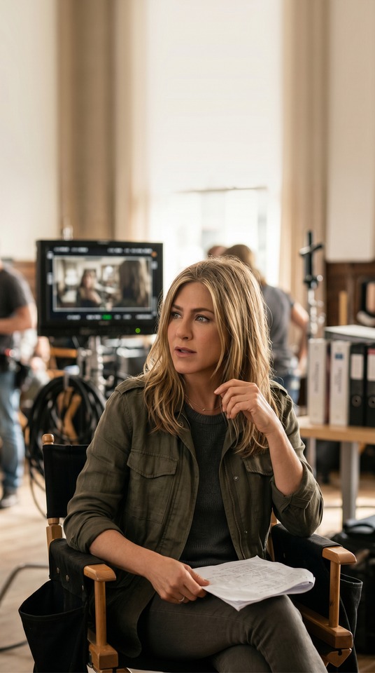 Jennifer Aniston Cinematic Film Set - 4K Wallpaper